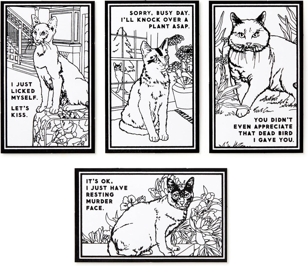 Moody Cats - Velvet Coloring Set