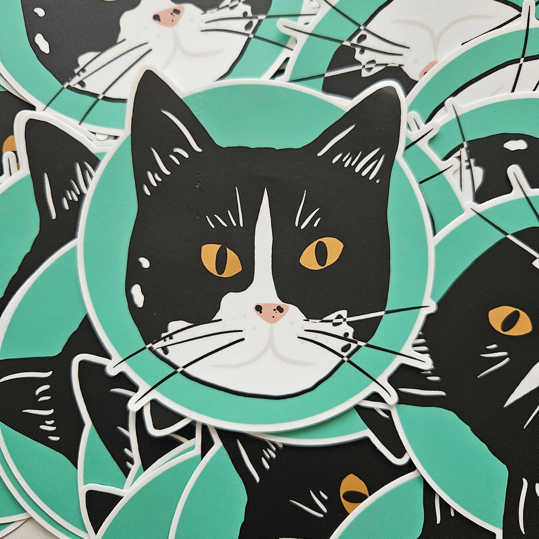 Tuxedo Cat Sticker