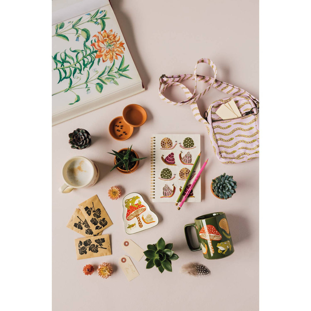 Gardenland Embroidered Notebook