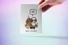 Load image into Gallery viewer, Video Gamer Cat - Funny Birthday Card
