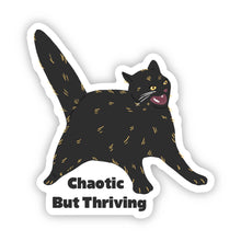 Load image into Gallery viewer, Chaotic But Thriving Anime Cat Sticker
