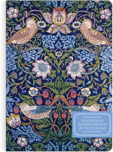 Load image into Gallery viewer, William Morris Handmade Embroidered Notebook
