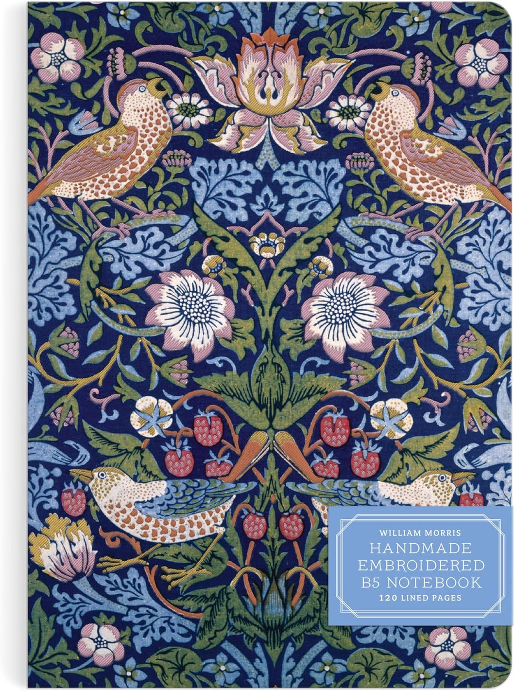 William Morris Handmade Embroidered Notebook