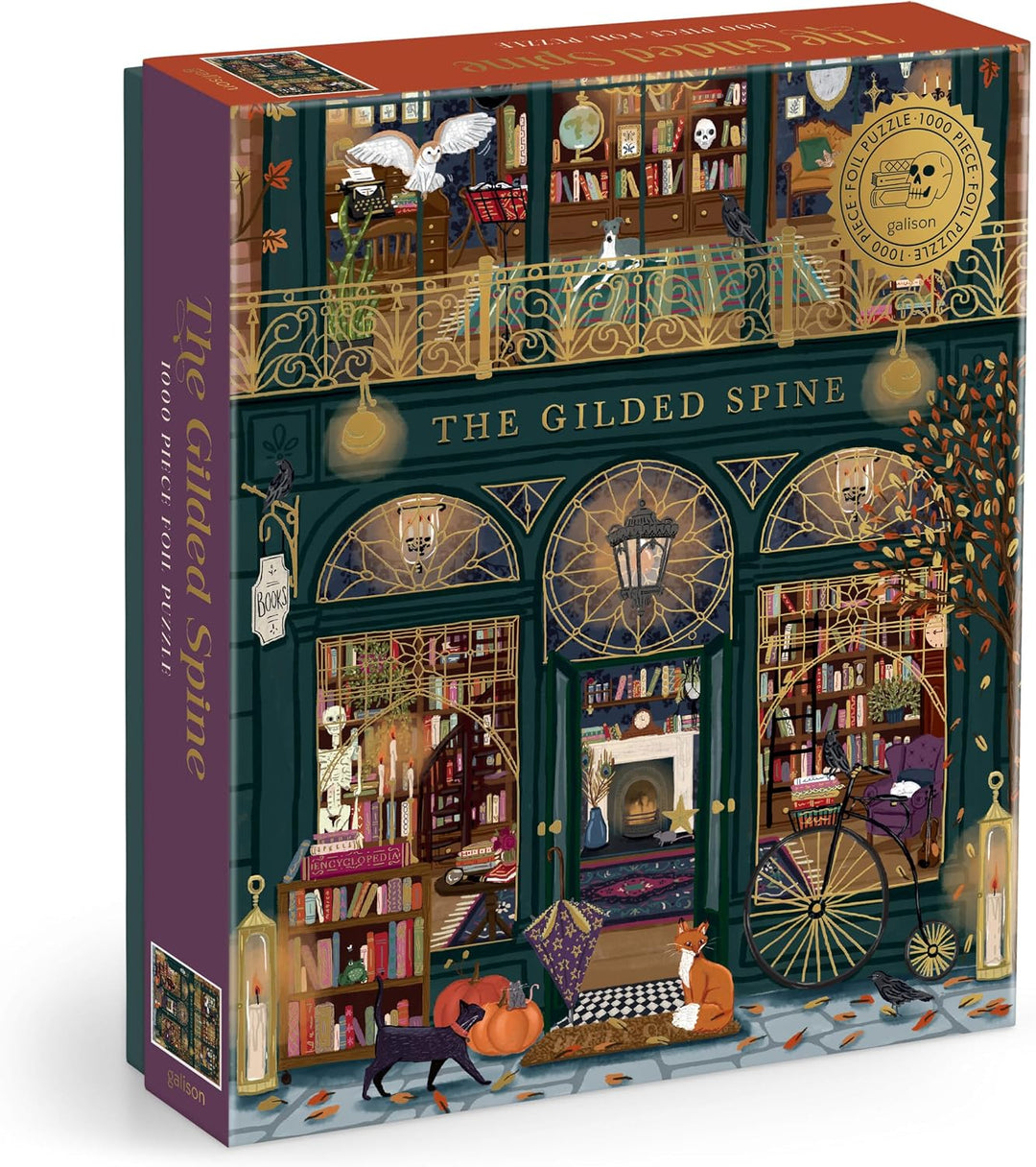 The Gilded Spine 1000 Piece Jigsaw Puzzle with Foil