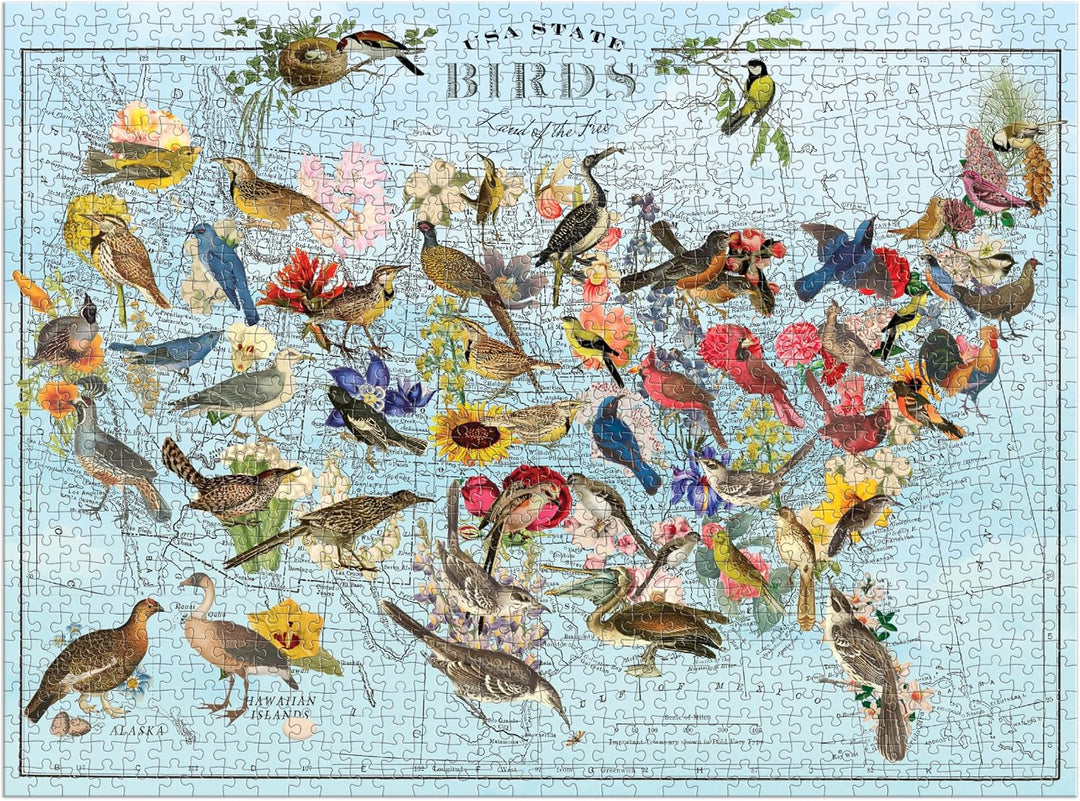State Birds 1000 Piece Jigsaw Puzzle