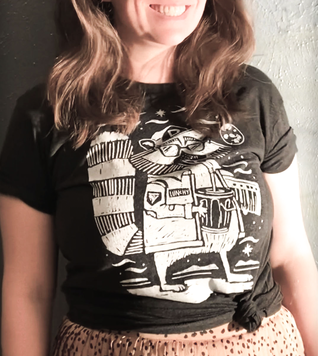 Lunchy the Raccoon - Unisex tee