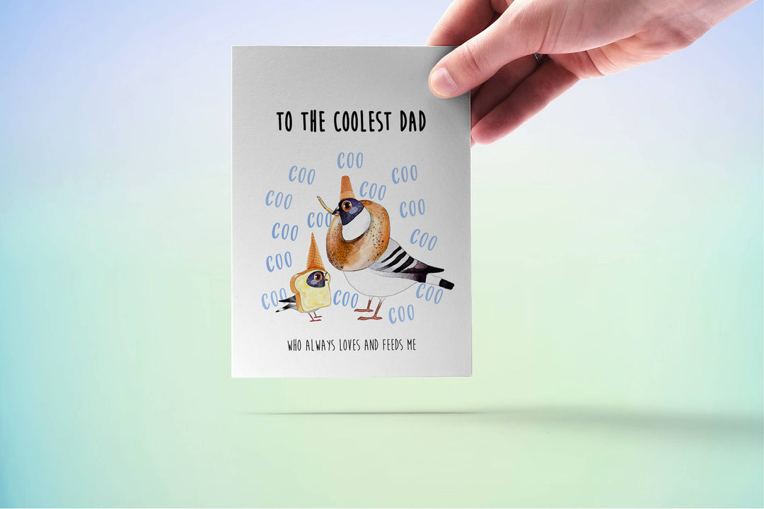 Pigeon Coo Dad - Fathers Day Card