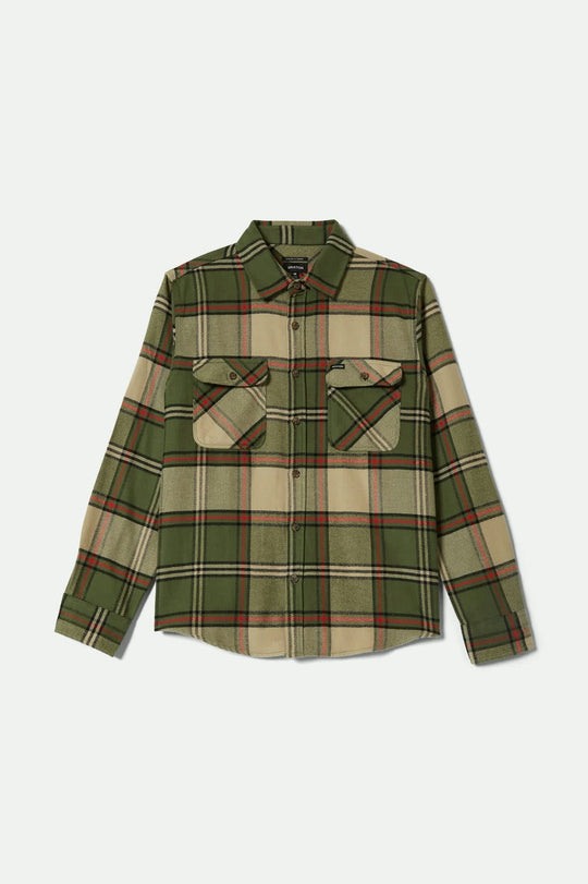 Bowery Flannel - Wild Green/Elm/Adrenaline Rush