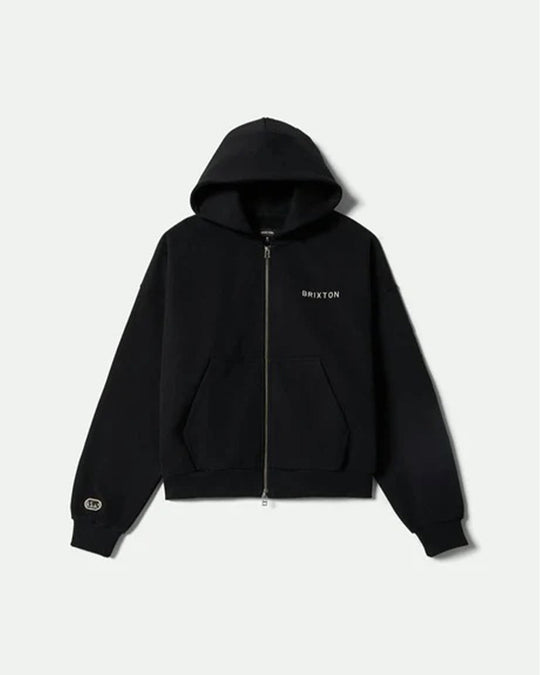 Embroidered Heavyweight Oversized Full-Zip Hoodie