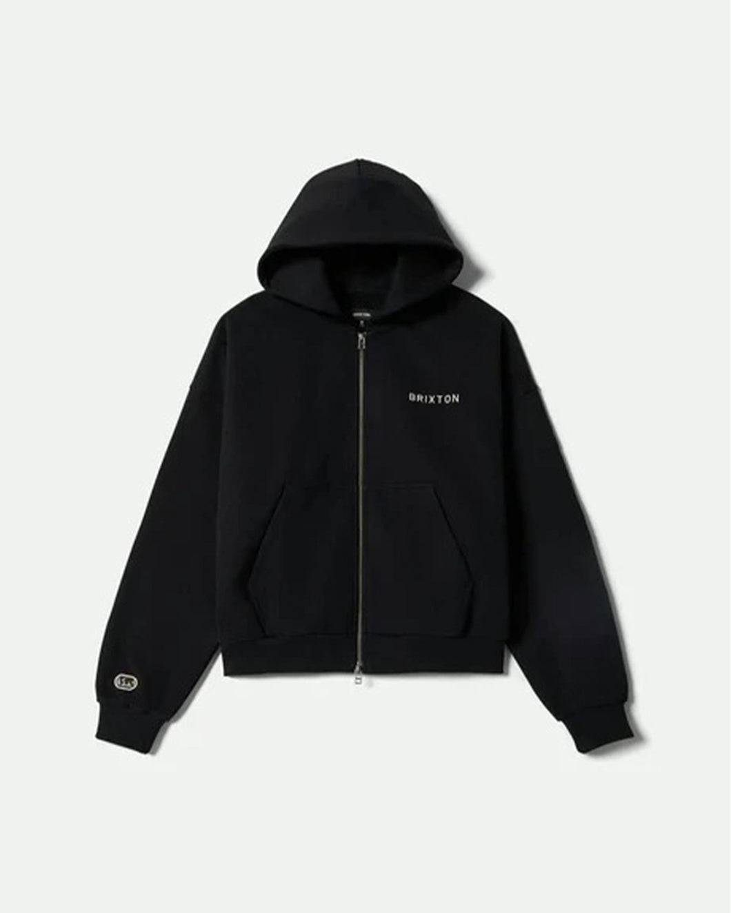 Embroidered Heavyweight Oversized Full-Zip Hoodie