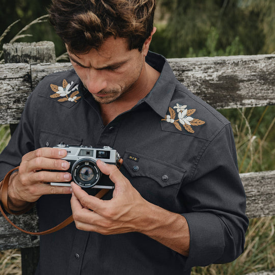 Crosscut Deluxe L/S- Orange Blossoms