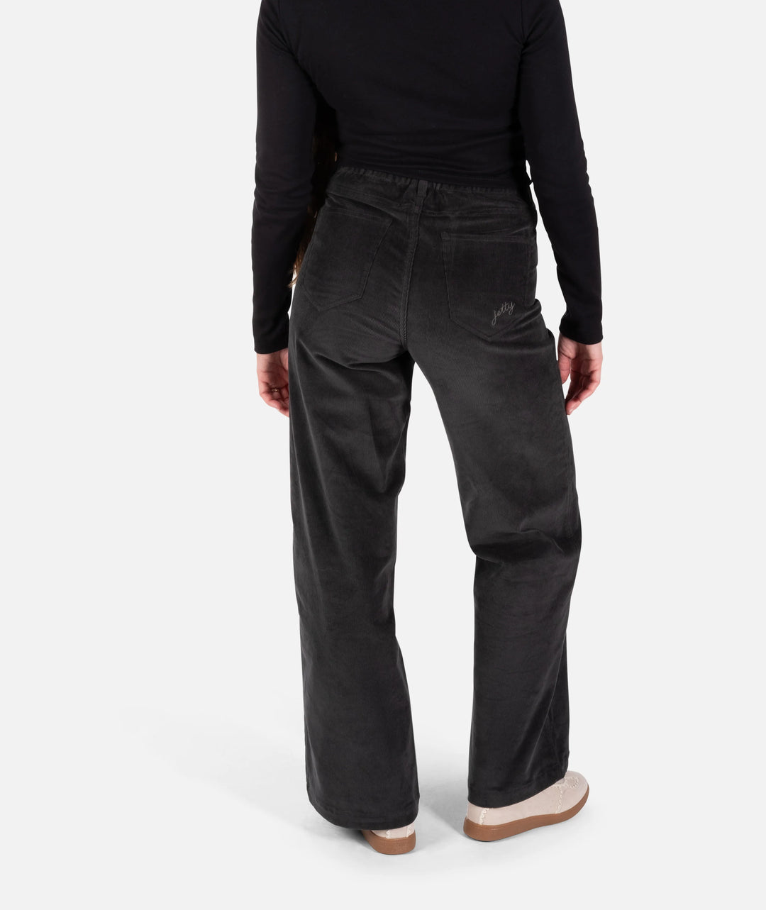 Whaler Corduroy Wide Leg Pants - Charcoal