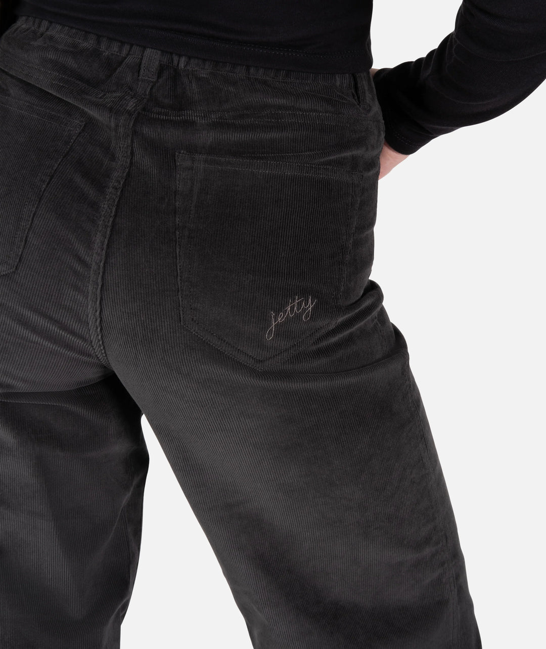 Whaler Corduroy Wide Leg Pants - Charcoal