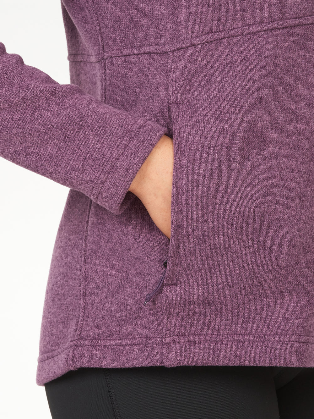 Women's Drop Line Fleece Jacket - Purple Fig