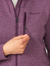 Load image into Gallery viewer, Women&#39;s Drop Line Fleece Jacket - Purple Fig
