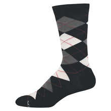 Load image into Gallery viewer, Argyle Bamboo Men's Crew Socks
