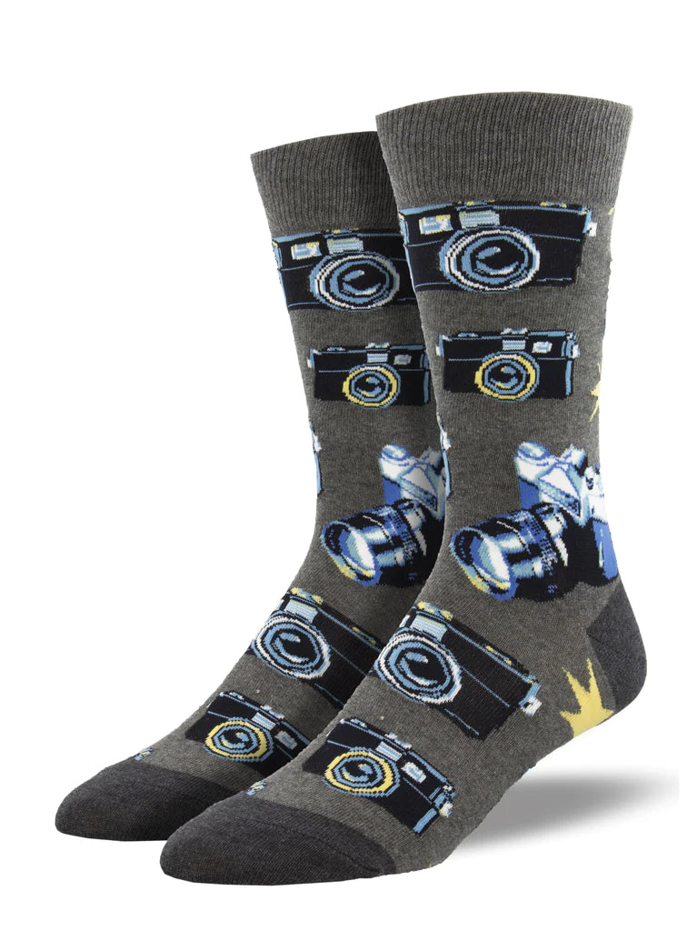 Picture Perfect - Graphic Cotton Socks - Men's Size