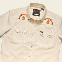 Load image into Gallery viewer, Crosscut Deluxe Shortsleeve Shirt -  Fowl Play : Off White Dobby
