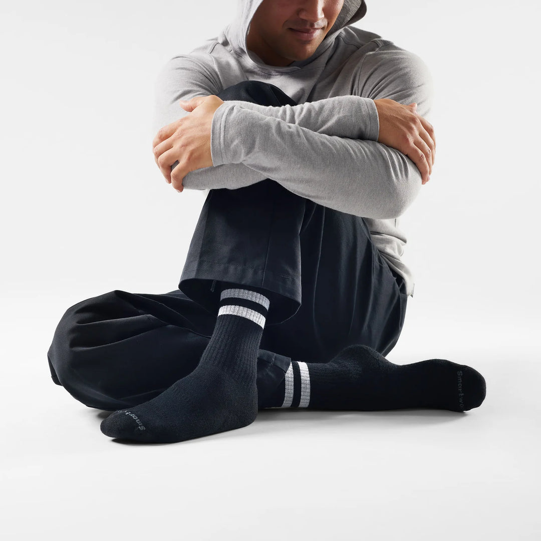 Everyday Athletic Striped Targeted Cushion Crew Socks