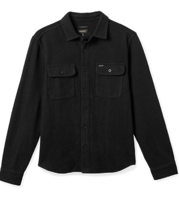 Bowery Textured Loop Twill Overshirt - Black – Larkstone