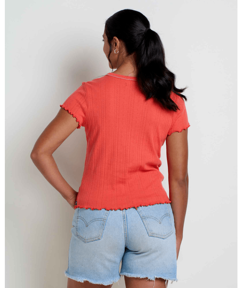 Foothill Pointelle SS Baby Tee