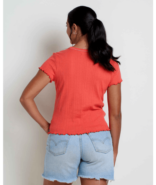 Foothill Pointelle SS Baby Tee