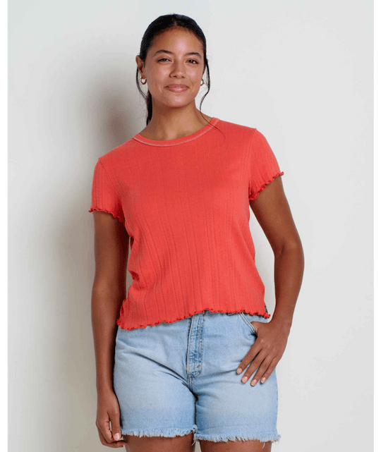 Foothill Pointelle SS Baby Tee