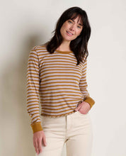 Load image into Gallery viewer, Foothill Pointelle Long Sleeve Crew
