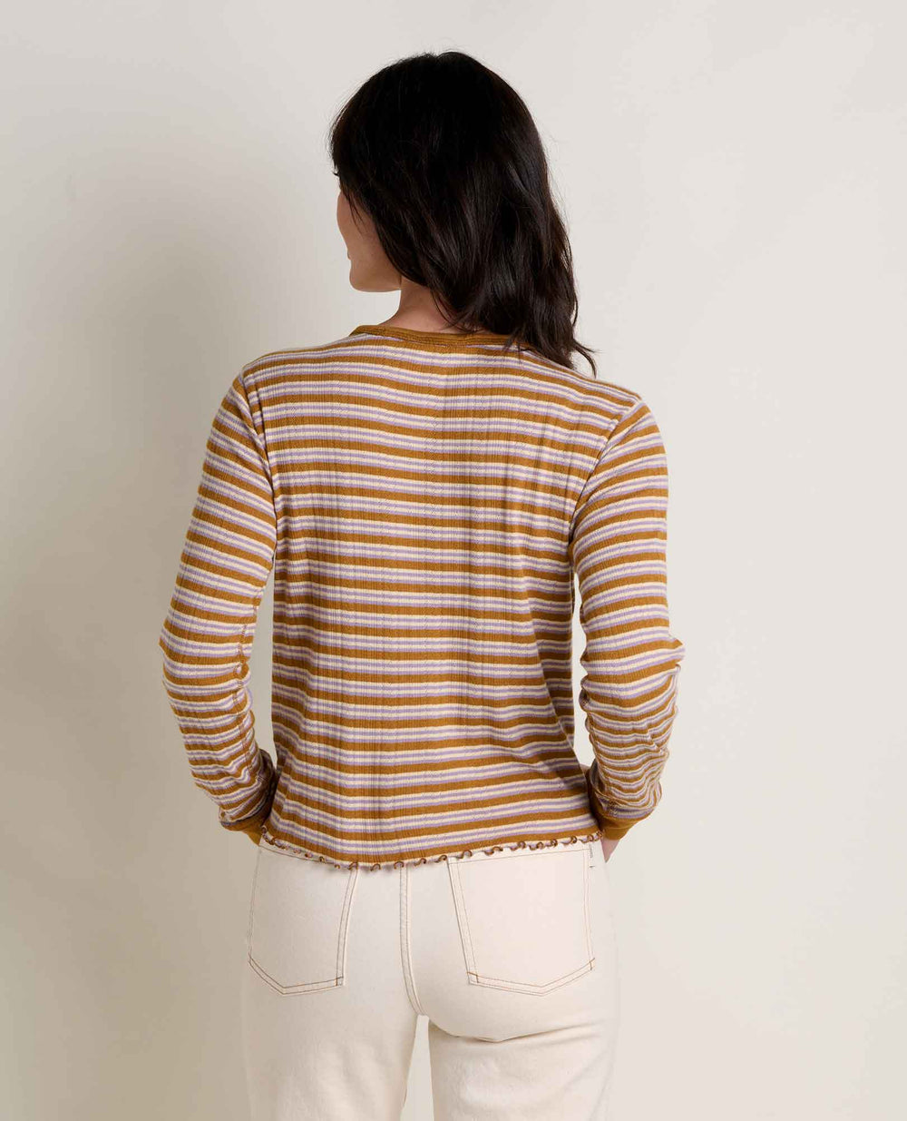 Foothill Pointelle Long Sleeve Crew