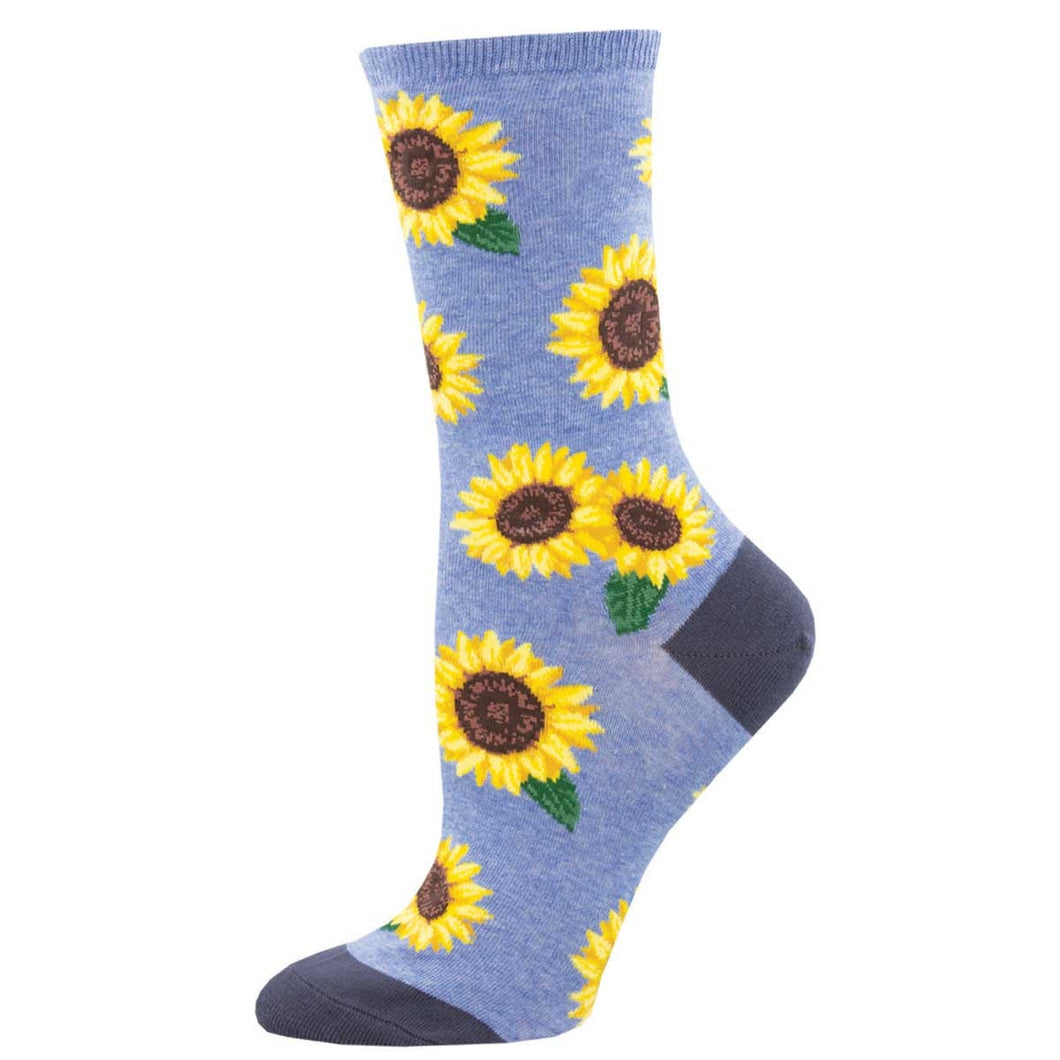 MORE BLOOMING - Graphic Cotton Crew Socks - Women