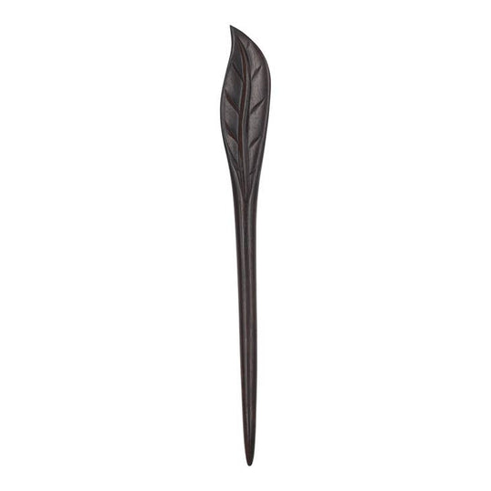 Natural Sandalwood Botanical Hair Sticks - Leaf