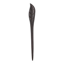 Load image into Gallery viewer, Natural Sandalwood Botanical Hair Sticks - Leaf
