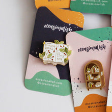 Load image into Gallery viewer, So Many Books Enamel Pin
