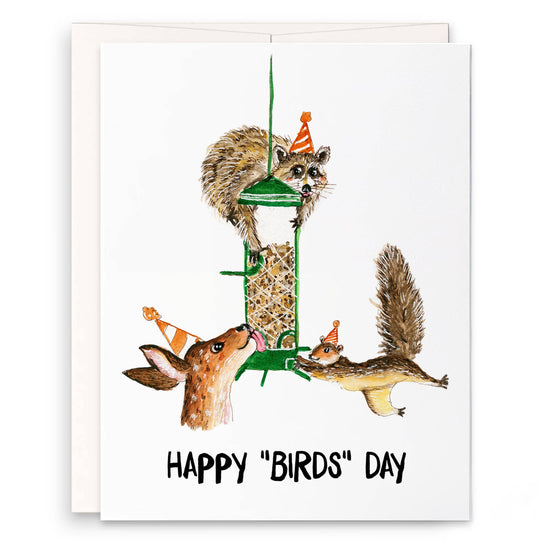Bird Feeder Birthday - Funny Birthday Card