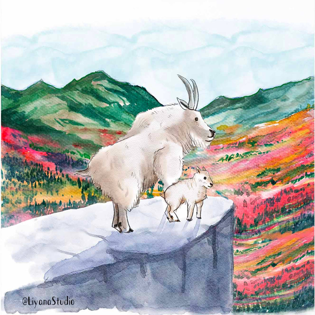 Mountain Goat Adventure - Funny Fathers Day Card