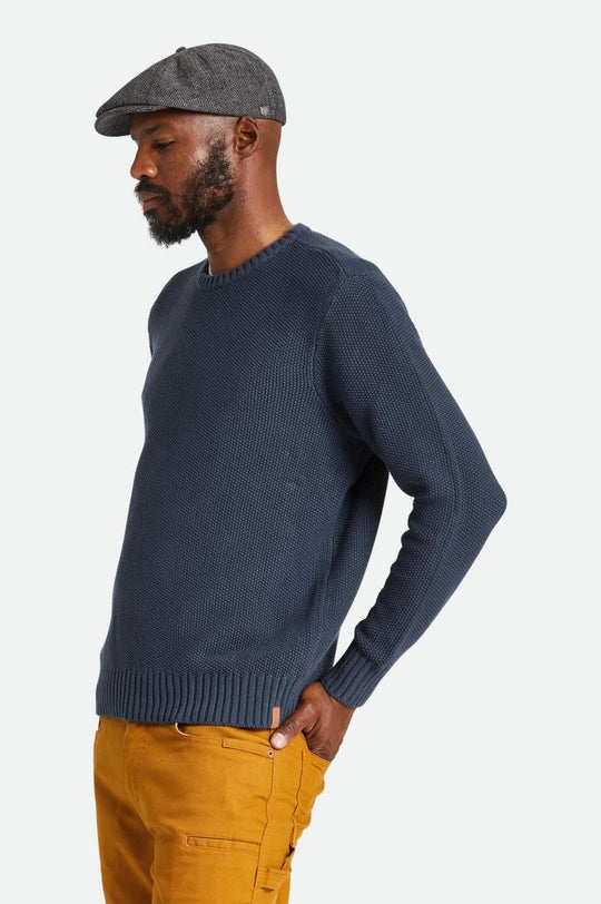JACQUES WAFFLE KNIT SWEATER - Ombre Blue