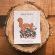 Load image into Gallery viewer, Bookish Squirrel Matte Vinyl Sticker

