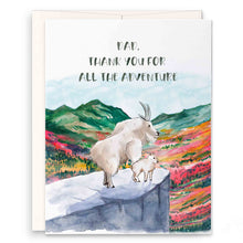 Load image into Gallery viewer, Mountain Goat Adventure - Funny Fathers Day Card
