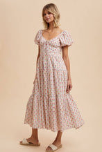 Load image into Gallery viewer, COTTON FLORAL SWEETHEART MAXI DRESS
