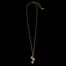 Load image into Gallery viewer, Forget Me Not Triple Flower Pendant - 16" Adj.
