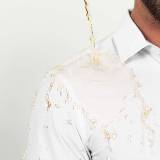 White Hustle Dress Shirt - Long Sleeve