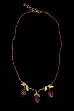 Load image into Gallery viewer, Raspberry Beaded Necklace - 16&quot; Adj.
