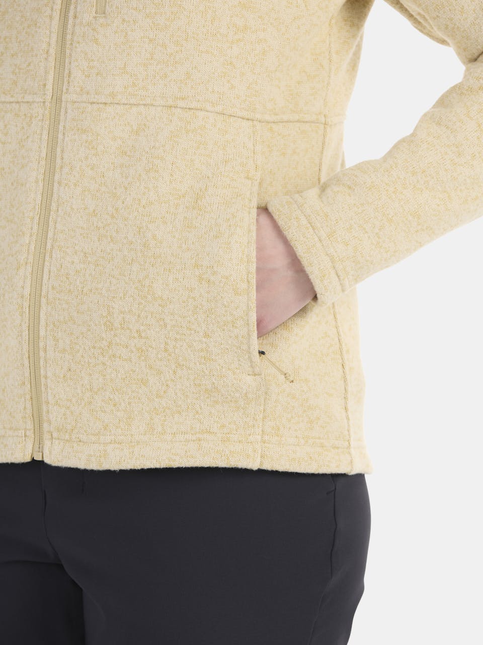 Women's Drop Line Fleece Jacket - Light Oak
