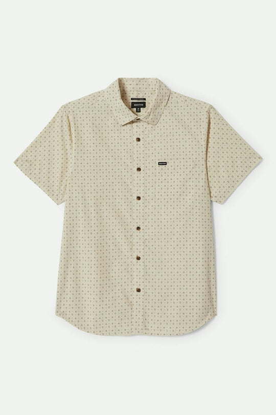 CHARTER PRINT S/S SHIRT - Off White/Micro Floral