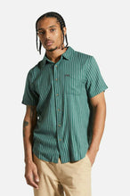 Load image into Gallery viewer, CHARTER HERRINGBONE STRIPE S/S WOVEN SHIRT
