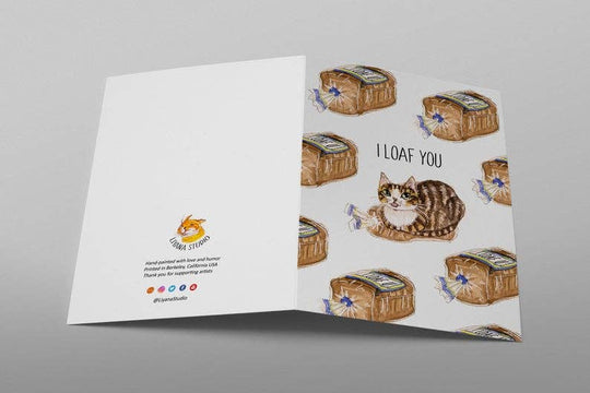 Cat Loaf You - Funny Valentines Day Card