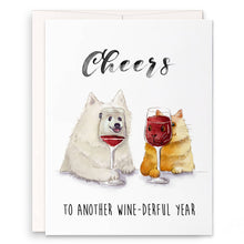 Load image into Gallery viewer, Cheers Wine-derful Year - Funny Birthday Card

