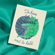 Load image into Gallery viewer, To Have And To Hold - Risograph Wedding Card
