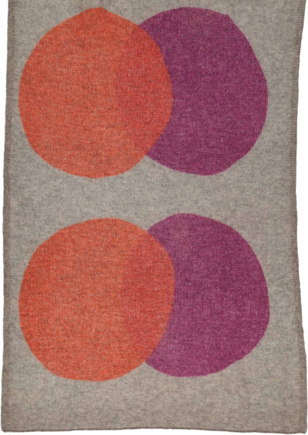 Signature Optical Dots Wool Wrap: Powder mint