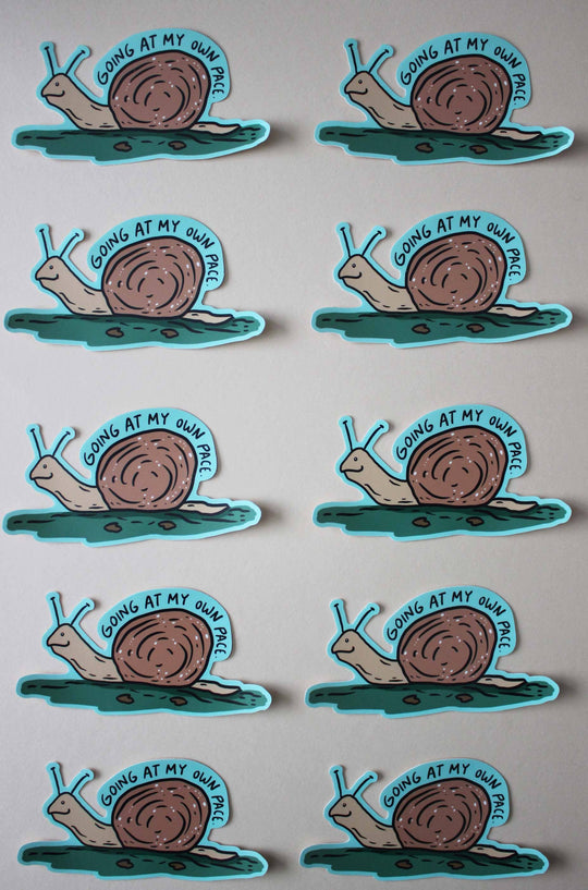 Going at My Own Pace Sticker